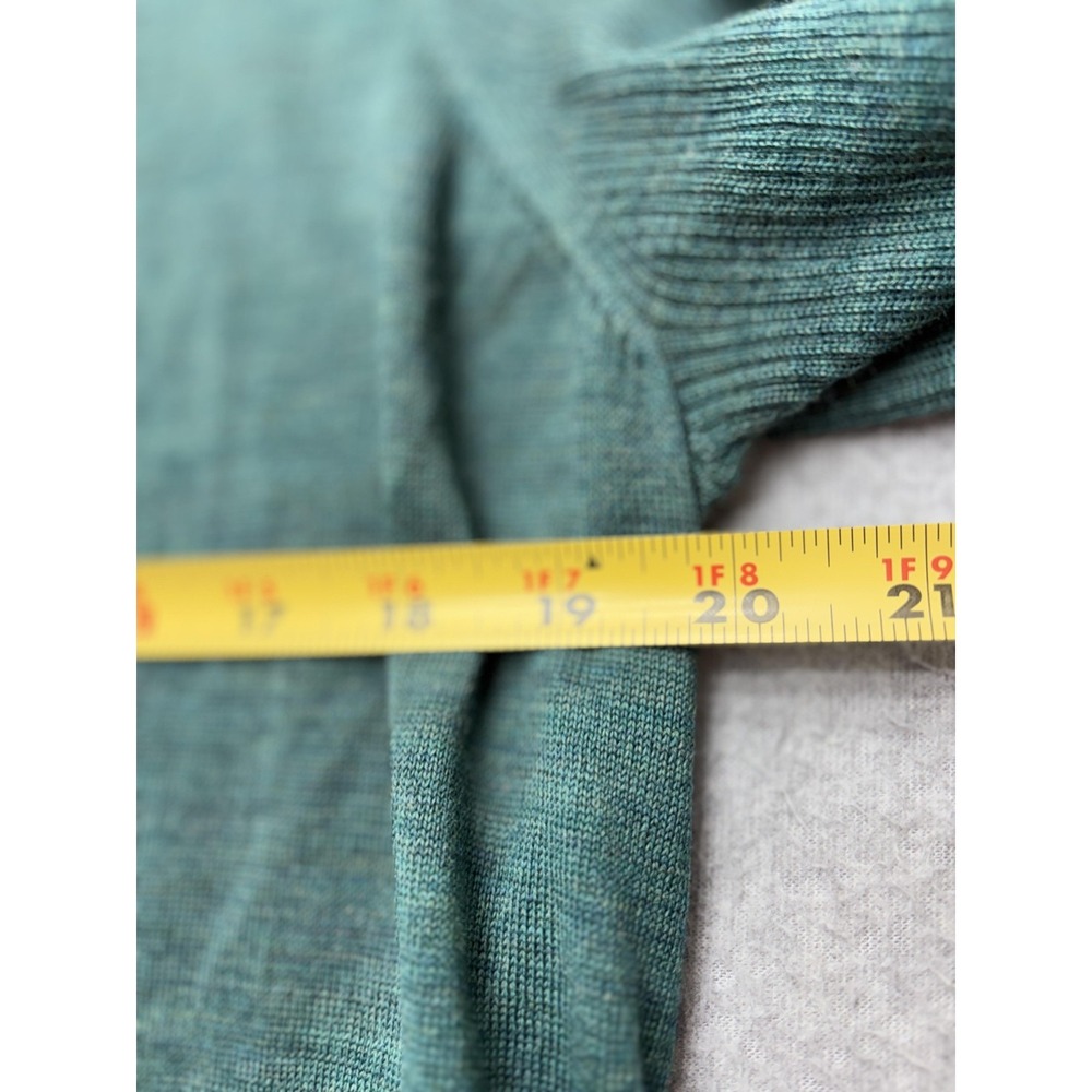 Eileen Fisher Green Merino Wool Open Front Cardigan Sweater Womens Medium R1JM-2 - Picture 11 of 14